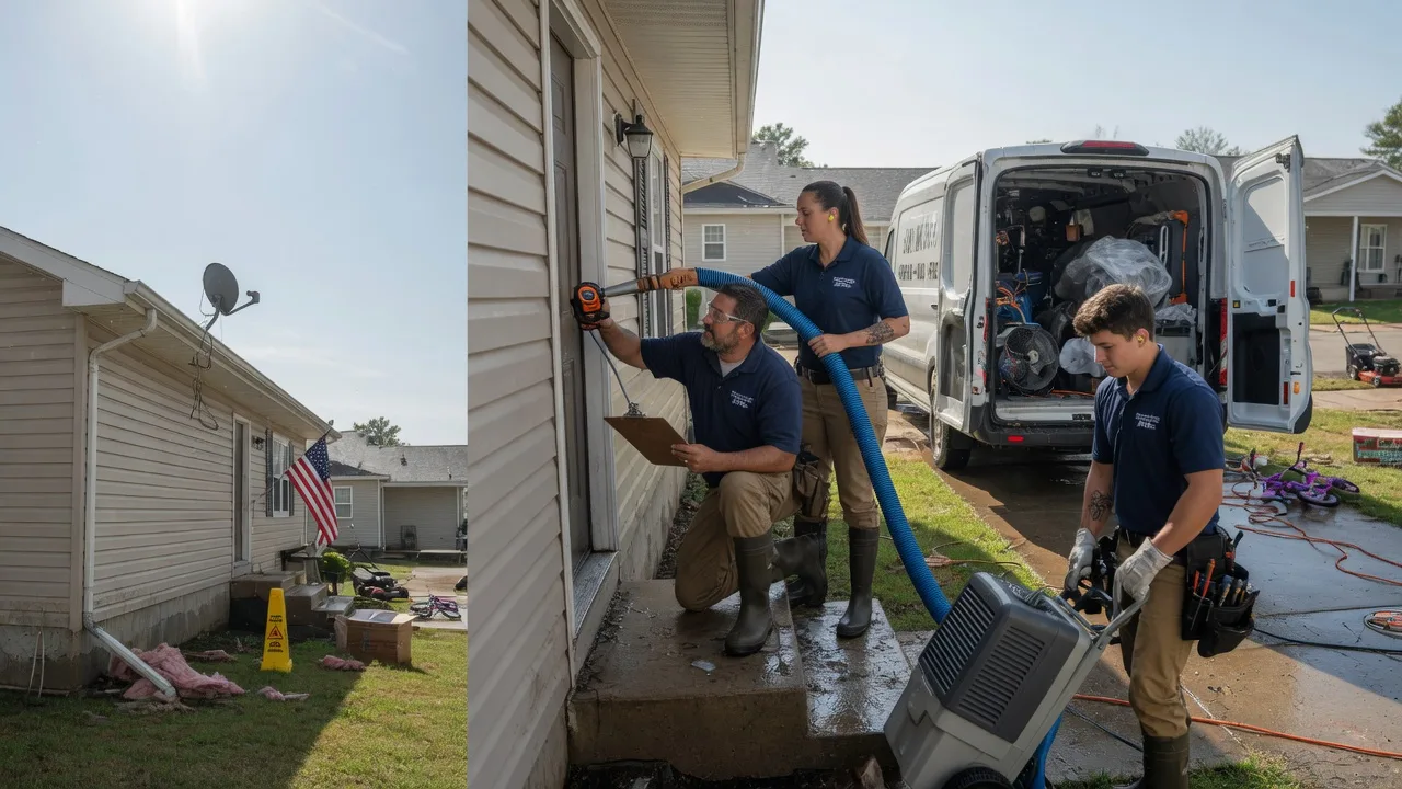 Ceiling Water Damage Restoration in Burkettsville, OH near me